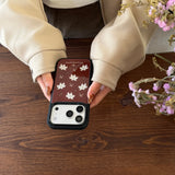 Qfdian  ins Girl Lily Flower Applicable to Apple 17 Mobile Phone Case iPhone17Promax New 16 Premium Sense 15 Protective