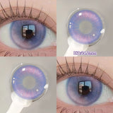 Qfdian  2PCS Halloween Myopia Contact Lenses Cosplay Colored Contact Lenses Prescription Lens Natural Pupils Eye Color Lenses