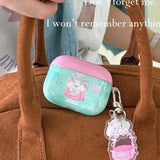 Qfdian New Korea Popular Cartoon Cute Funny Pink Dog Cover TPU Case For Airpods Pro 2 Airpods 1 2 3 Pro 3nd Wireless Earphone Case
