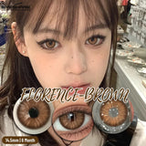 Qfdian NEW 1Pair Natural Colored Contact Lenses For Eyes Beauty pupillents Grey Pupils Brown Contacts New Cosmetic Eyes Makeup