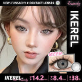 Qfdian  1 Pair Colored Contact Lenses Eye Color Lenses Natural Lenses Pupils Brown Blue Grey Fashion Lens Yearly Cosmetics Lens