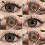 Qfdian  NEW Color Contact Beauty Blue Colorcon Natual Black Lens Big Eyes Cosmetic Red Lenses Colorcon Beauty Brown Soft Pupils