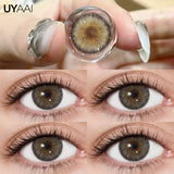 Qfdian  Contact Lens Makeup Red Lens Cosplay Colored Pupils Cosmetics Natual Black Lens Woman Pink Pupils Color Contacts Blue lens