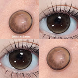 Qfdian  1Pair Real Color Eye Lenses Myopia Pink Blue Contact Lenses Eye Color Lenses Makeup Pupils Graduate Lenses Fast Shipping