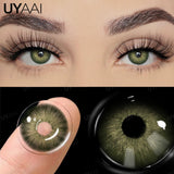 Qfdian Hot Sales Colored Pupils for Eyes Green Eye Lenses 1 Pair Blue Colored Contacts Brown Natural Fashion Lenses Beauty Lense
