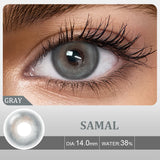 Qfdian  2pcs Colored Contact Lenses for Eyes Natural Brown Lens Gray Lens Eye Contacts Cosmetic Beauty Pupil High Quality Lens