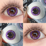 Qfdian  2pcs/pair Beauty Pupils Natural Pink Lens Colored Contact Lenses for Eyes Myopia Blue Makeup Lens Purple Lens Brown Lens