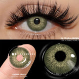 Qfdian 1 Pair Colored Contact Lenses for Eyes Blue Contact Lenses Yearly Beautiful Pupils Fashion Contact Lenses Green Lenses