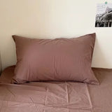 Qfdian  1pc Retro Korean Style Cotton Stripe Pillowcover Simple Envelop Sleeping Pillowcase Cushion Cover Home BedroomBedding Decor Gift