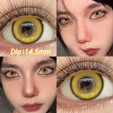 Qfdian  2pcs/pair Beauty Purple Contact Lens for Eyes Blue Pupil Cosplay Makeup Lens  Anime Red Eye Lens Halloween Green Contact