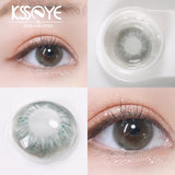 Qfdian 2Pcs Eyes Contacts Lenses with Diopter Fashion Soft Myopia Colored Lenses for Eyes Makeup Diameter 14.2mm Fast Shipping