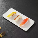 Qfdian  Japanese-style Kitchen Tableware Snack Dessert Steak Sushi Plate Wedding Supplies Home Restaurant Dish Ceramic Dinner Plate, 1Pc