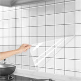 Qfdian Transparent and detachable anti oil contact protective film wall sticker kitchen bedroom wall electrostatic wallpaper