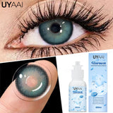 Qfdian 60ML Lenses Solution Set 1 Pair Color Contact Lenses for Eyes with ICE COOL Contact Lenses Solution Liquid Eye Care