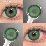 Qfdian  1 Pair Colorcon Korean Lenses Color Contact Lenses For Eyes Lenses Natural Lens Cosmetic Contact Lens Fashion Pupils