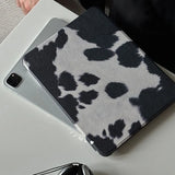 Qfdian  Leopard Print with Pen Slot iPad Case For iPad Pro 11 13in 2025 iPad Pro 12.9in Air7 10th 11th M4/5 MINI Rotate Protective Cover