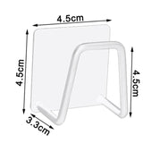 Qfdian Kitchen Sink Accessories organizer shelf Sponges Drain Drying Rack Stainless Steel Kitchen Sponges Holder Self Adhesive Sink