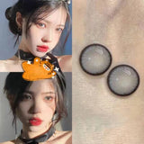 Qfdian Color Contact Lenses Yearly Eye Contacts 2pcs Colored Cosmetic Contacts Pupils Beauty Makeup Color Eyes Contact Lenses Natural
