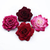 Qfdian  50PCS 10CM Big Roses Artificial Flower Home Decoration Christmas Wreaths Wedding Bridal Accessories Clearance Headwear Brooch