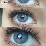 Qfdian 0~400 Myopia Lenses High Quality Colored Contact Lenses with Degree Green Natural Prescription Eye Contacts Blue Eye Lense