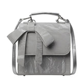 Qfdian  Fashion Luxury Design Bow Preppy Backpacks Korean All Match Chic Shoulder Bags Sweet Y2k Aesthetic Fashion Handbags Crossbody