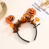 Qfdian  New Halloween Party Headband European and American Ghost Festival Masquerade Funny Headdress Three-dimensional Pumpkin Headband