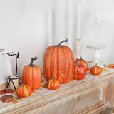 Qfdian  1Set Halloween Artificial Pumpkin Model Simulation Pumpkin Decor for Garden Party Holiday Decoration Use