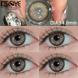 Qfdian Contacts Colored Lenses 2Pcs New Product Myopia Degree 0 to -8.00 Cosplay Series Soft Lens EyeBeauty Pupil