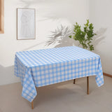 Qfdian  1/2/3pcs Disposable Red Gingham Plaid Table Cloths for Parties, Rectangle Party Table Cover for Picnic Farm Birthday Wedding,