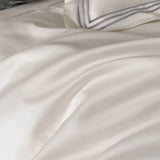 Qfdian Luxury 1000TC Egyptian Cotton Solid Color Hotel Style Embroidery Bedding Set Duvet cover Set Flat/Fitted Bed Sheet Pillowcases