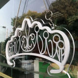Qfdian  Led Neon Sign Crown Decorations Holiday Party Wedding Decoration Room Night Light Home Wall Bar Baby Girls Friends Birthday Gift
