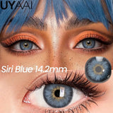 Qfdian  NEW Color Contact Lenses Siri Series Women Makeup Color Pupils Natural Contact Lens Cosmetics Beauty Green Lens Blue lens