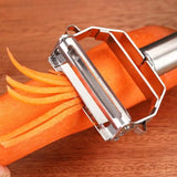 Qfdian 1pcs Stainless Steel Multi-function Peeler Slicer Vegetable Fruit Potato Cucumber Grater Portable Sharp Kitchen Accessories Tool