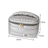 Qfdian Large Capacity Makeup Bag Cosmetic Bag Toiletry Bag Washbag Portable Storage Bag Travel Organizer
