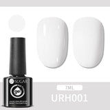 Qfdian 7ml Crystal Jelly Nude Rubber Base Gel Transparent Semi-permanent Varnish UV LED Construction Gel Nail Art Manicure