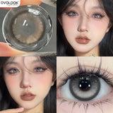 Qfdian  2pcs/pair Beauty Purple Contact Lenses for Eyes Myopia Colored Contact Lenses Natural Blue Lens Fashion Cosplay Pupils