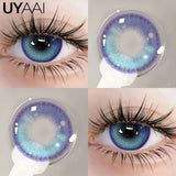 Qfdian NEW Blue Eye Color Lens 1 Pair Green Colored Pupils for Eyes Natural y2k Fashion Lenses Korean Style Colorcon Eye Contacts