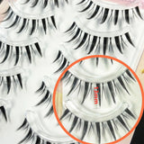Qfdian 5Pairs Little Devil Eyelash Cosplay Lash Lolita Extension False Eyelashes Japanese Fairy Lolita Sweet Eyelashes Eye Makeup Tools