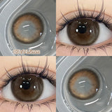 Qfdian  Glaze Series Contact Lenses for Eyes Color Beauty Pupils Natural Eye Lenses for Myopia 2pcs Brown Green Blue Makeup Lens