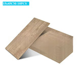 Qfdian  10Pcs 40x15cm PVC Floor Stickers Self-adhesive  Waterproof Thickened Wood Grain Floor  Foam  Living Room