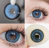 Qfdian Contact Lenses Dioptric Beautiful Pupil Cosmetic lens for Eyes Myopia Degree Green Brown Blue Colored lenses with Prescription