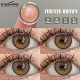 Qfdian 1 Pair Colored Contact Lenses for Eyes Natural Fashion Lenses Gray Beauty Pupils Blue Eye Lenses Cosmetics Soft Lenses