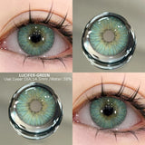 Qfdian  2pcs Colored Contact Lenses Brown Eyes Lenses Gray Lenses Blue Pupils Natural Eye Lens Colored Contacts Eye Cosmetics