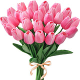 Qfdian  10PCS Artificial Flower Real Touch Tulip Scrapbooking Vase for Home Decor Wedding Garden Rose Arch Garland  Mother's Day Bouquet