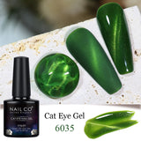 Qfdian  Transparent Cat Eye Gel polish Crystal Magnetic Gel Nail Polish Nail Semi Permanent Varnish UV Gel Nails Art Soak