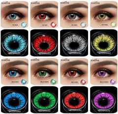 Color Contact Lenses 2pcs Color Lens Eyes Yearly Colored Contacts Cosmetic Eye Contacts Cosplay Anime Accessories Contact Lenses