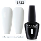 Qfdian  15ml UV Gel Nail Polish Semi Permanent Gel Varnish Enamel Brown Nail Gel Design Red Nails Art Nude Color Glitter Manicure