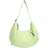 Qfdian High-capacity Solid Simple Shoulder Bags Men Women Nylon Casual Travel Hobo Bag Y2k Aesthetic Vintage Casual Handbags Crossbody
