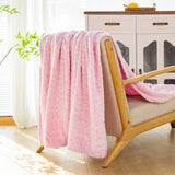 Qfdian Leopard Print Flannel Blanket, Wool Blanket, Single-sided Plush Bed Blanket, Sofa, Travel Super Soft Blanket