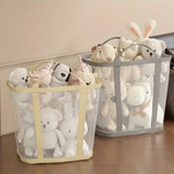 Qfdian  Foldable Mesh Laundry Basket Portable Storage Bag Space Saving Organizer for Clothes Home Travel Laundry Room Large Capacity